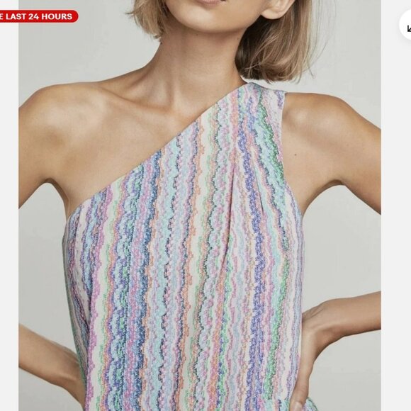 BCBG maxi one-shoulder dress with split front BNWT - Picture 4 of 11